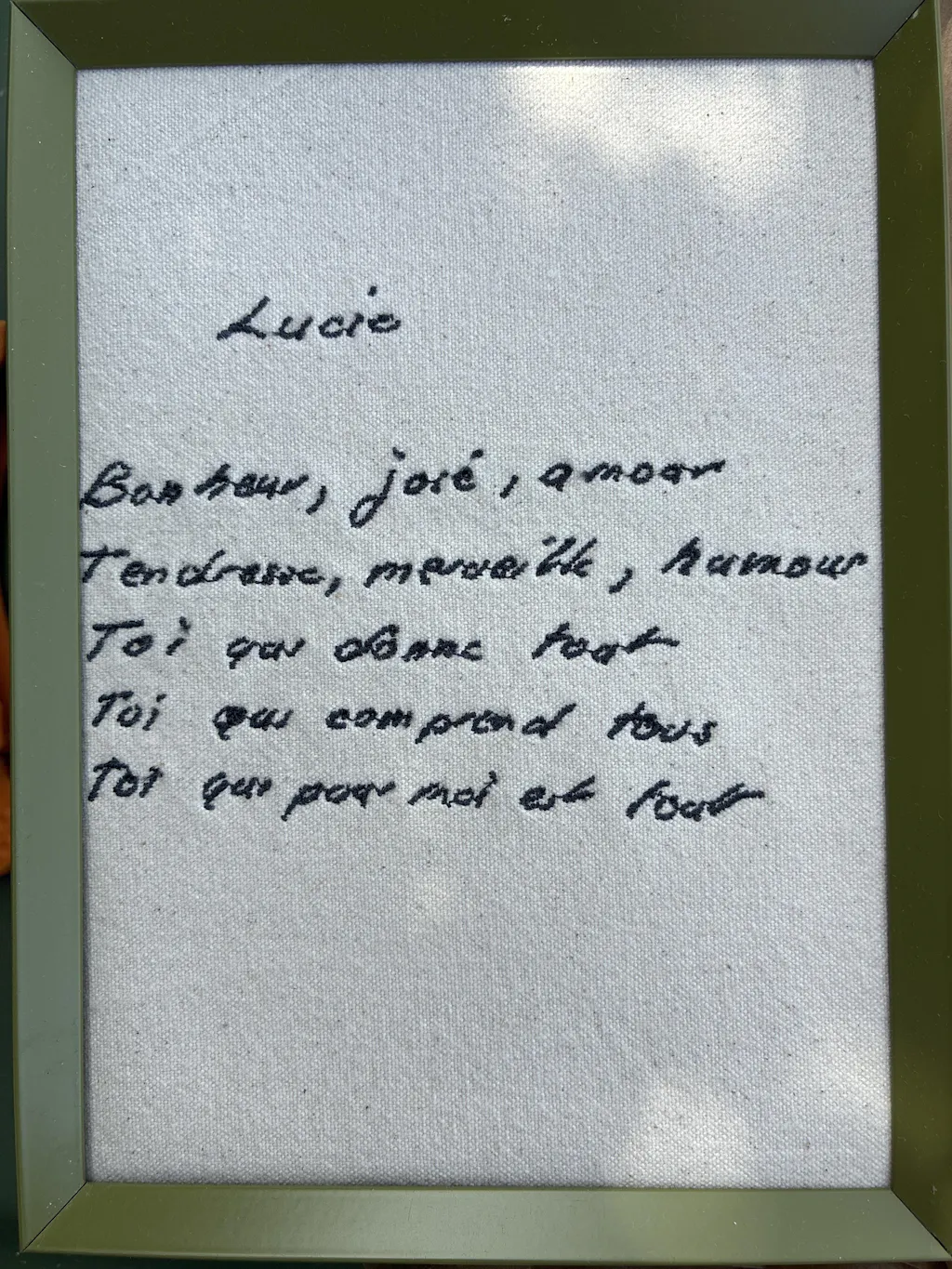 ForeverNote – handgeschreven tekst op stof