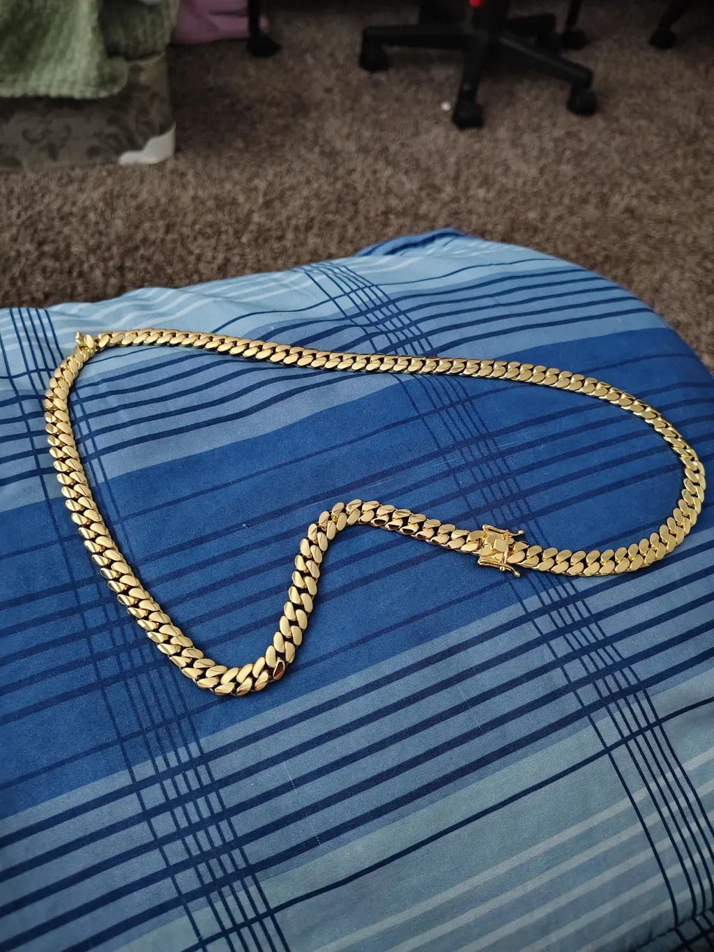 14k Gold Miami Cuban Link Chain – Heavyweight, Triple Plated