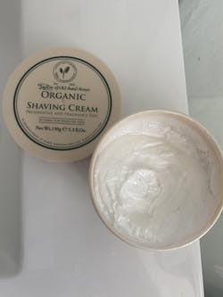 Taylor of Old Bond Street Organic Shaving cream Bowl 150g