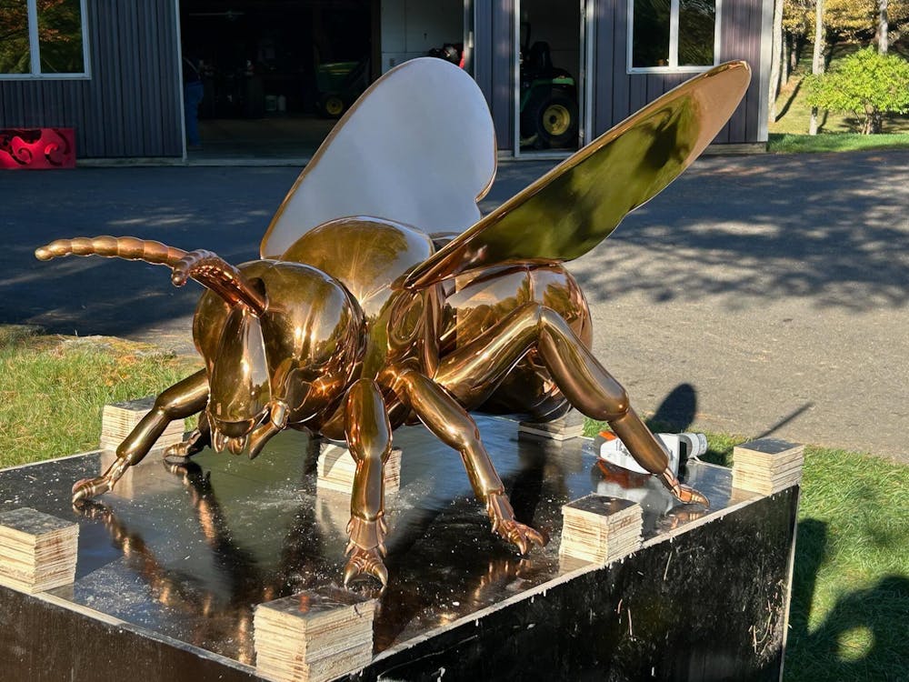 FINEST Custom Stainless Steel Bee Insect Sculpture Polished Mirror Finish for Modern Gardens and Luxury Outdoor Spaces FS-194