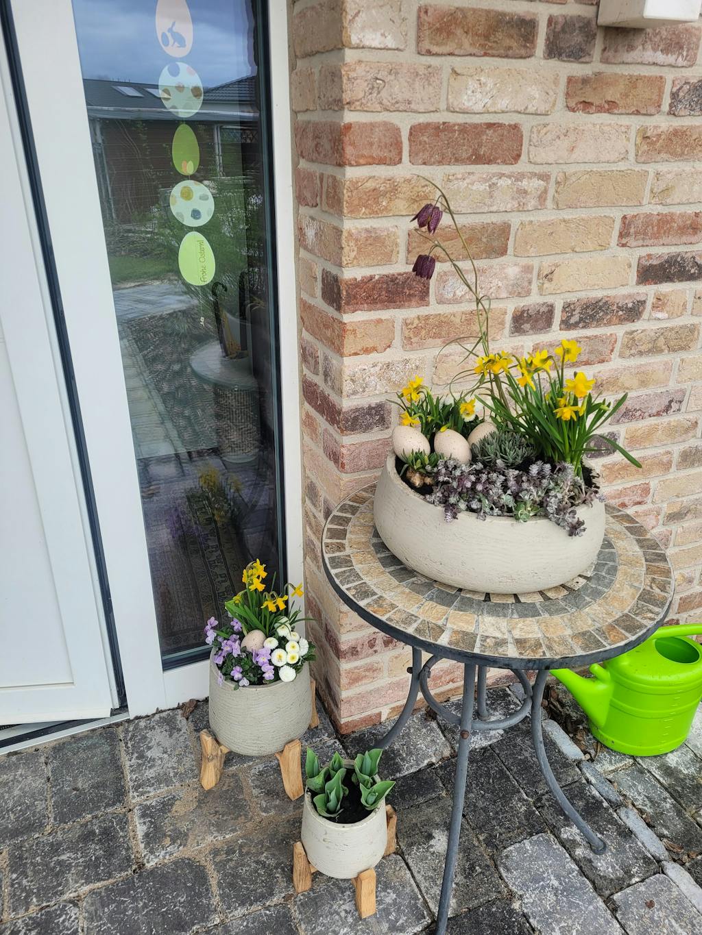 Patt Grey Washed Feet Low