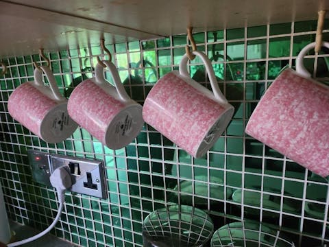 "Pink Wrap Around" 12oz Fine Bone China Mug