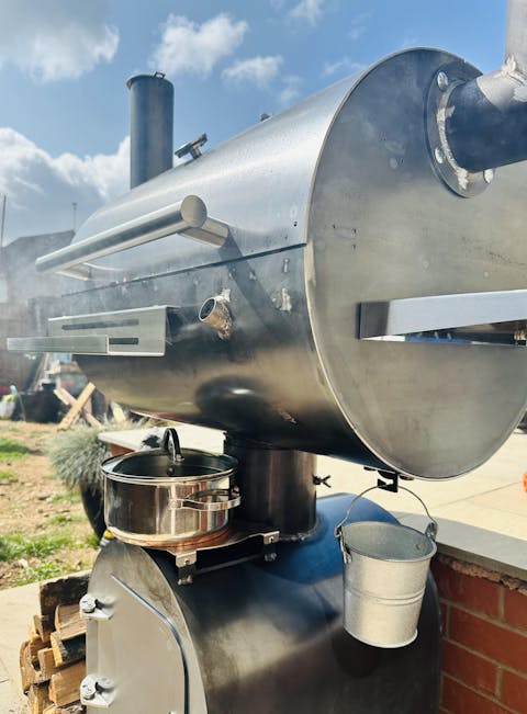 GrillSymbol Smoky Beast Corten BBQ Smoker and Smoker Grill