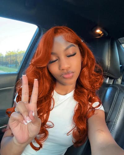 Firieya Ginger Orange Body Wave Human Hair Wigs HD 13x4/13x6 Lace Frontal Human Hair Wig