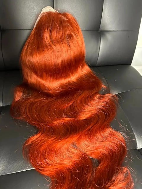 Firieya Ginger Orange Body Wave Human Hair Wigs HD 13x4/13x6 Lace Frontal Human Hair Wig