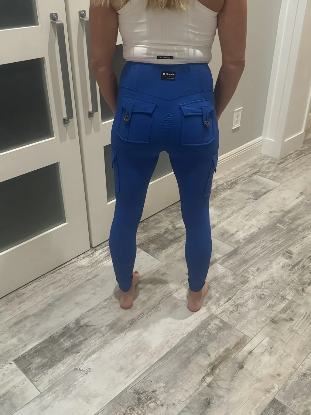 Slim Flit Cargo Leggings w/ Drawstring