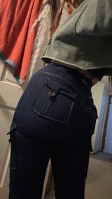 High Waisted Cargo Leggings Black | FIRM ABS