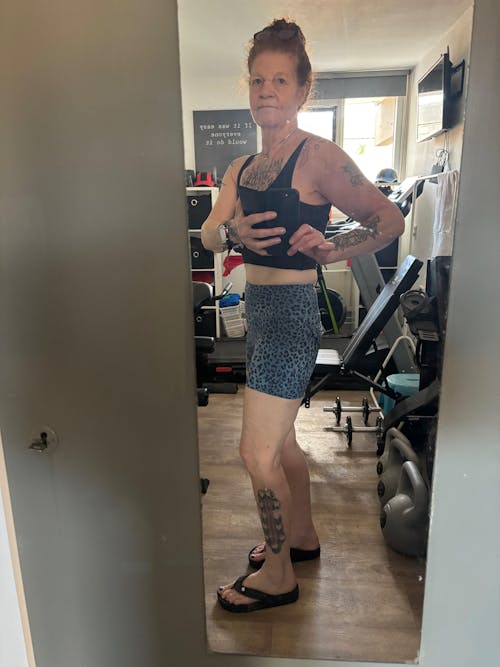 Cargo Short Shorts - Blue Leopard