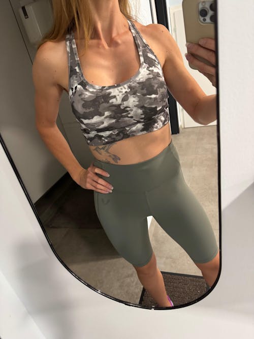 Power Sports Bra - Tie Dye Camo