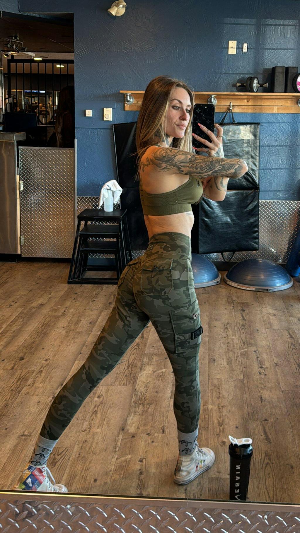 Cargo Fitness Leggings - Camo