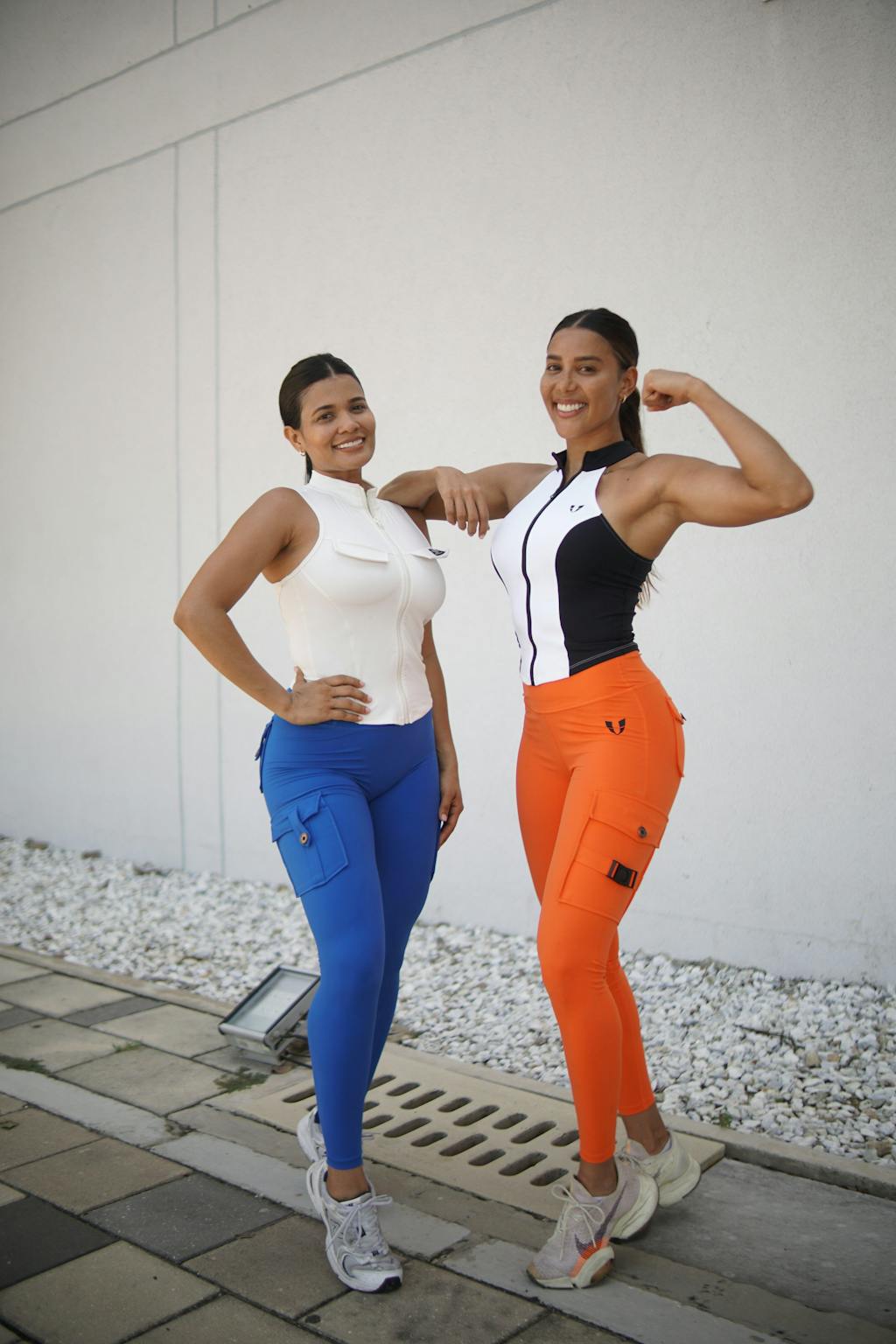 Cargo Fitness Leggings - Orange