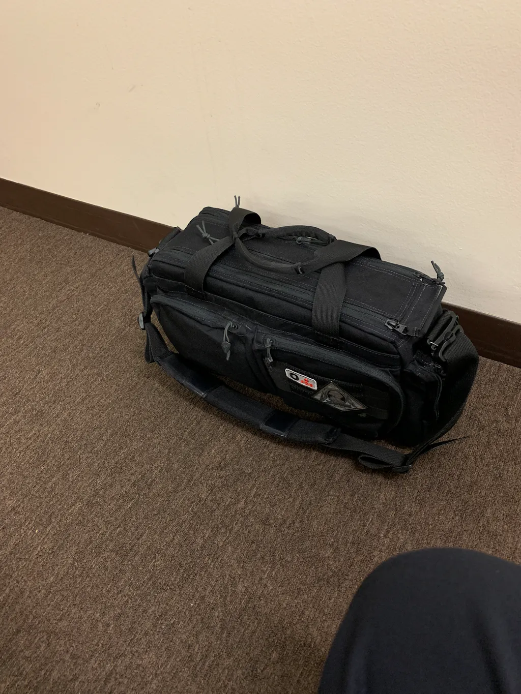 BRIEFCASE 40 WITH INTERLOCKING G BLACK CANVAS main image 0