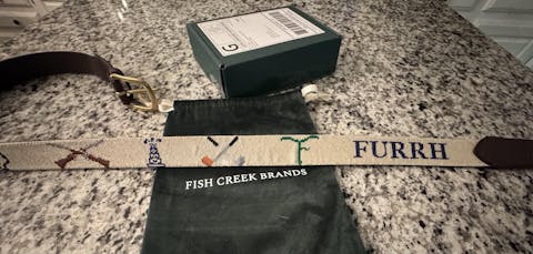 Custom Needlepoint Belt