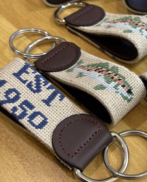 Custom Needlepoint Key Fob
