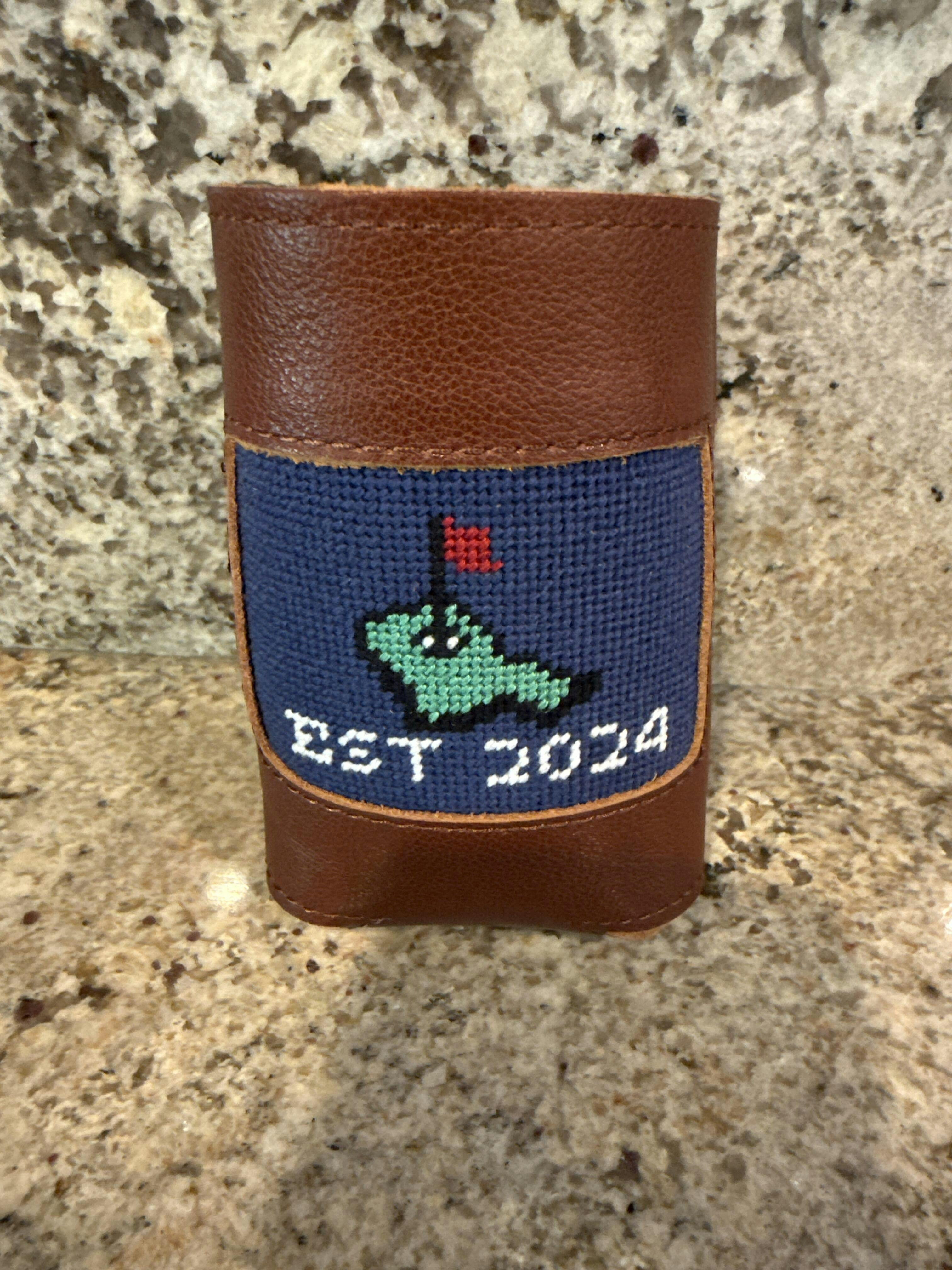 Custom Needlepoint Can Cooler | Needlepoint Beer Sleeve | Tailgate