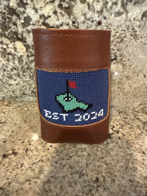 Custom Needlepoint Can Cooler
