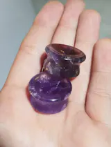 1 Pair New Design Amethyst Tiger Cat Eye Howlite Crystal Stone Concave Ear Plug Double Flare Solid Gauge Piercing Jewelry