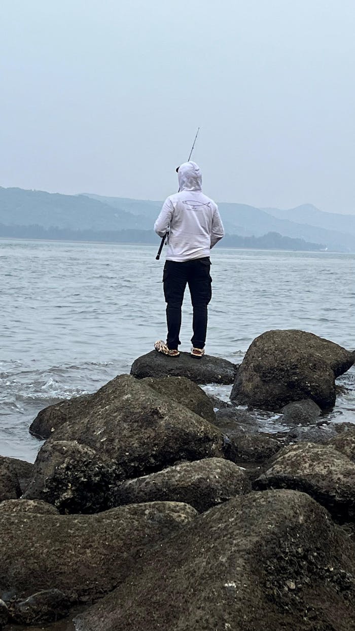 Men's / Woman's Angling Hoodie | Rapala CrushCity White Logo Front, Fishermanshub.com Behind | Hoodie |