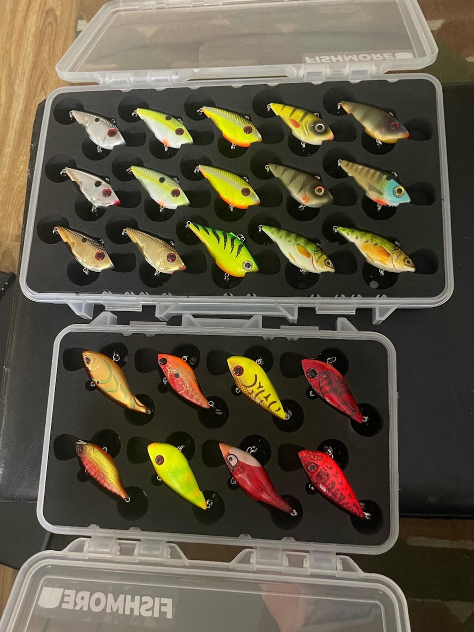 Plano Clear Tackle Box Full Of Fishing Lures. #3