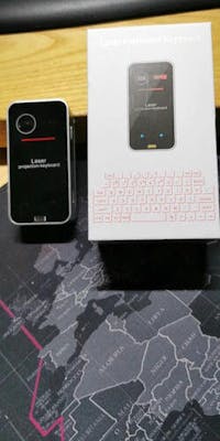 Bluetooth Laser Keyboard with Mouse for PC, Tablet & Smartphone