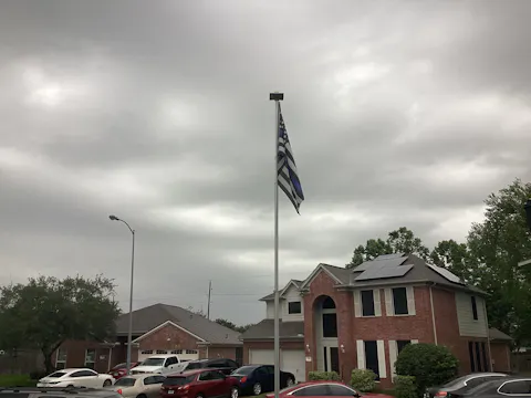 Industrial Grade Flagpole Swivels & Rings with Sealed Bearings & Stainless Clips