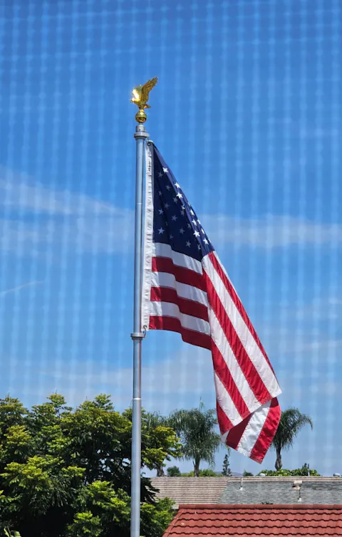 Industrial Grade Flagpole Swivels & Rings with Sealed Bearings & Stainless Clips