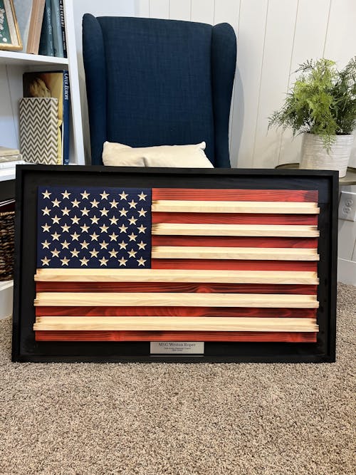 Challenge Coin Holder Flag