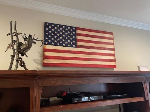 Liberty Series - Wooden American Flag
