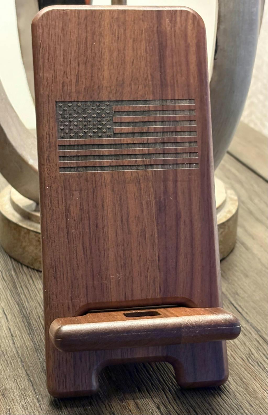 Wooden Phone Stand
