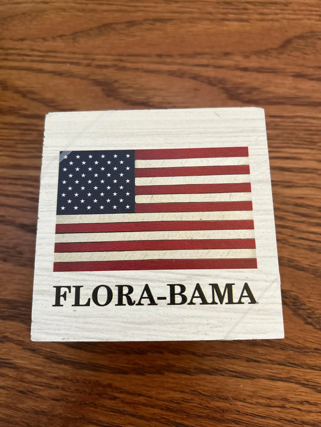Personalized American Flag Coaster Set