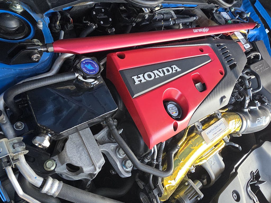 For 2017-2024 Honda Civic Type R Baffled Oil Catch Can PCV Side