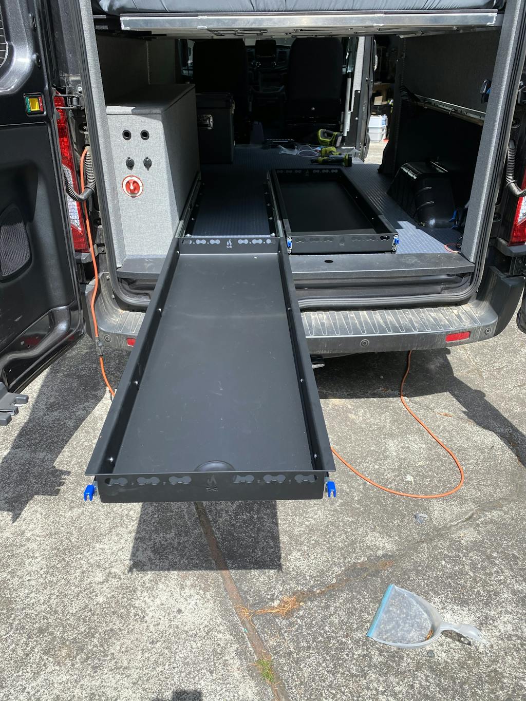 Pull Out Bike/Gear Tray for Van
