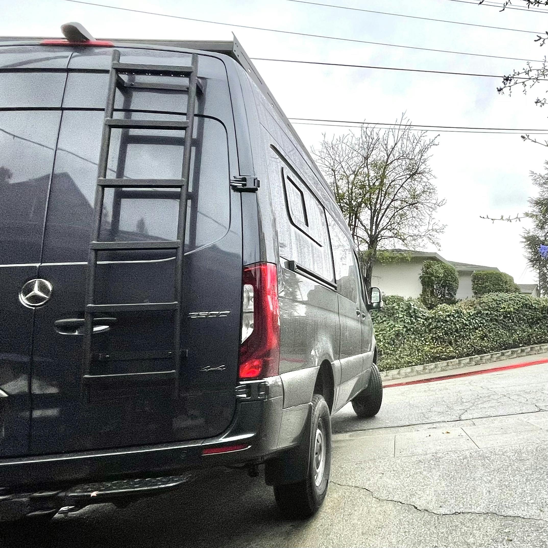 Sprinter Van Rear Ladder - Flatline Van Co.