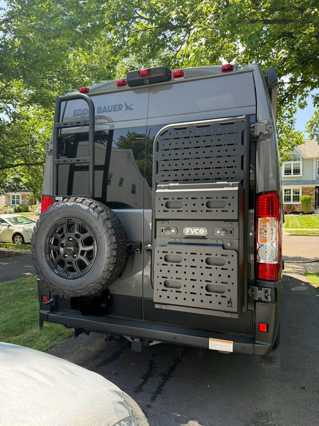 Promaster Rear Ladder and Tire Carrier | Flatline Van Co.