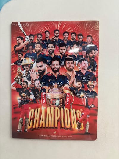 RCB 2025 Metal Poster