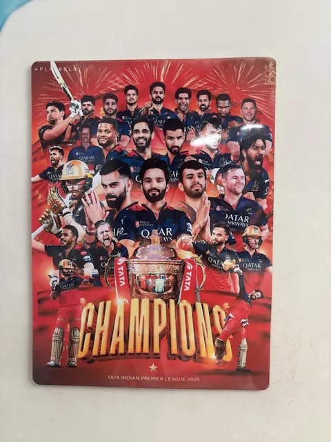 RCB 2025 Metal Poster