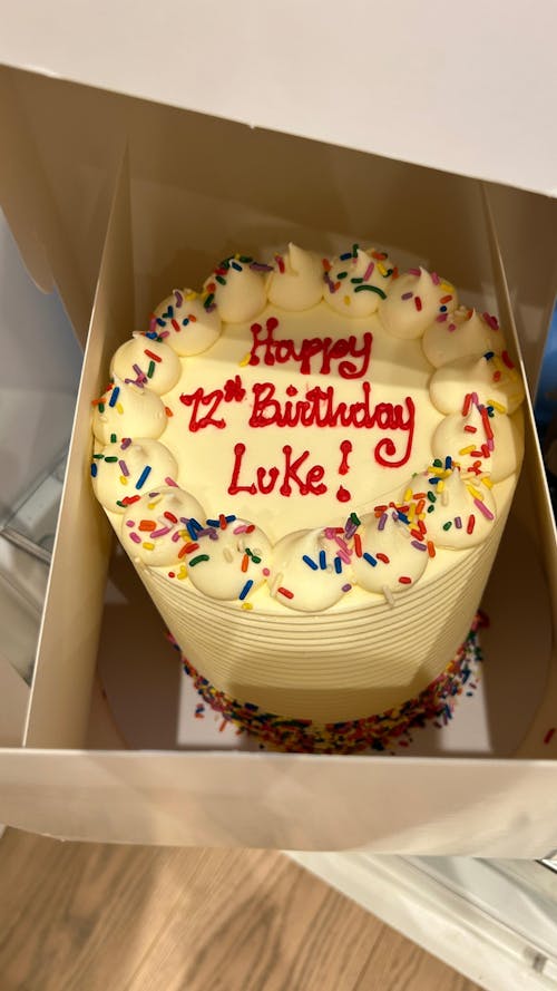 Free From Gluten Vanilla Birthday Cake