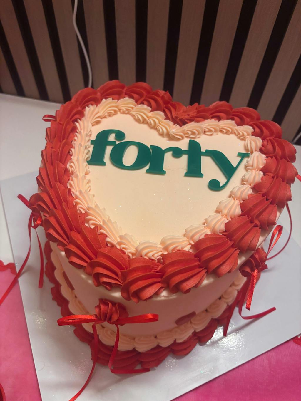 Valentine's Day London Lovers Vintage Heart Cake