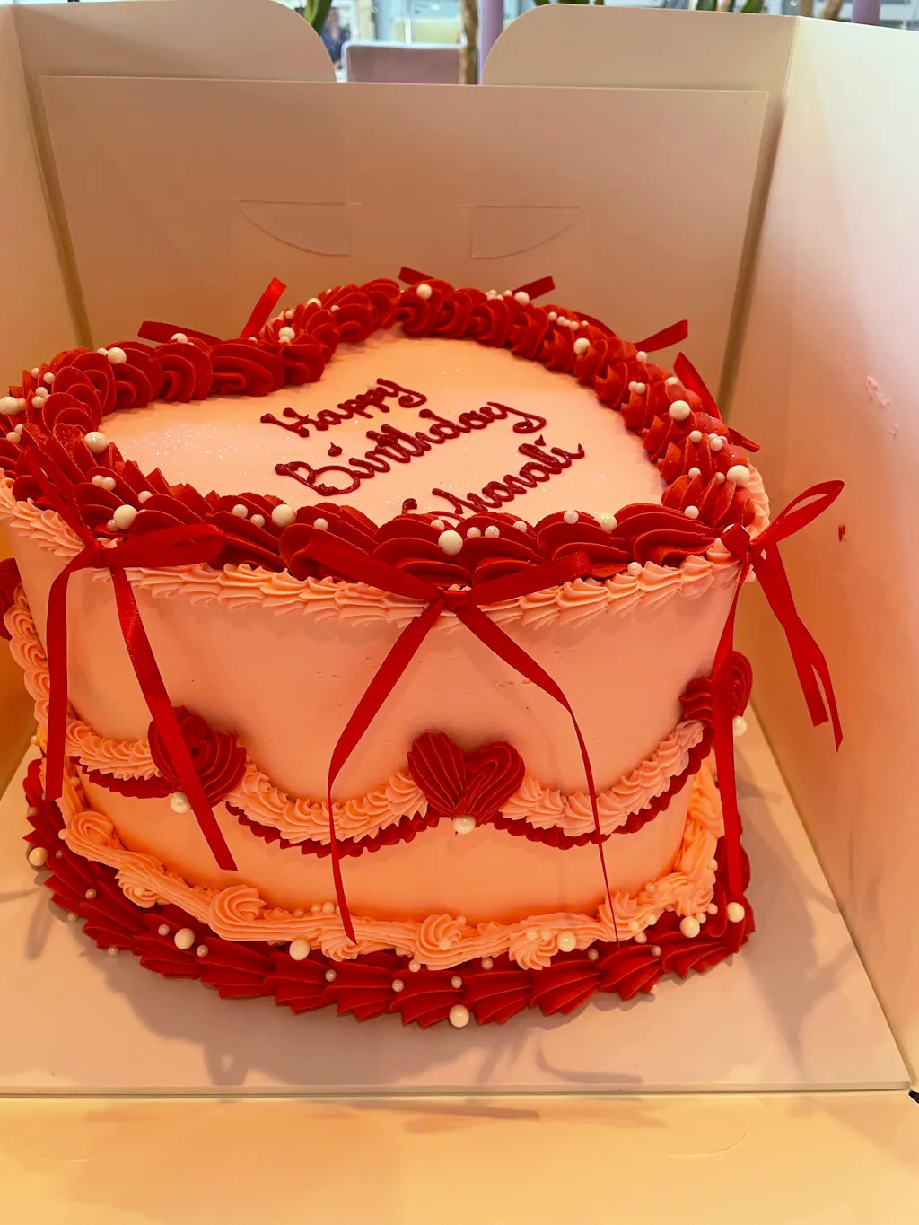 Marie Antoinette Vintage Heart Cake