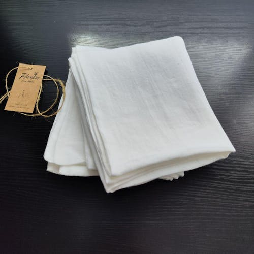 Snow White Linen Waffle Towel for Hands and Face – FlaxLin Eco Textiles