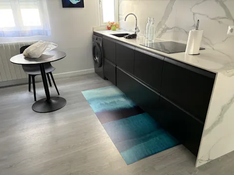 Acuarela abstracta azules