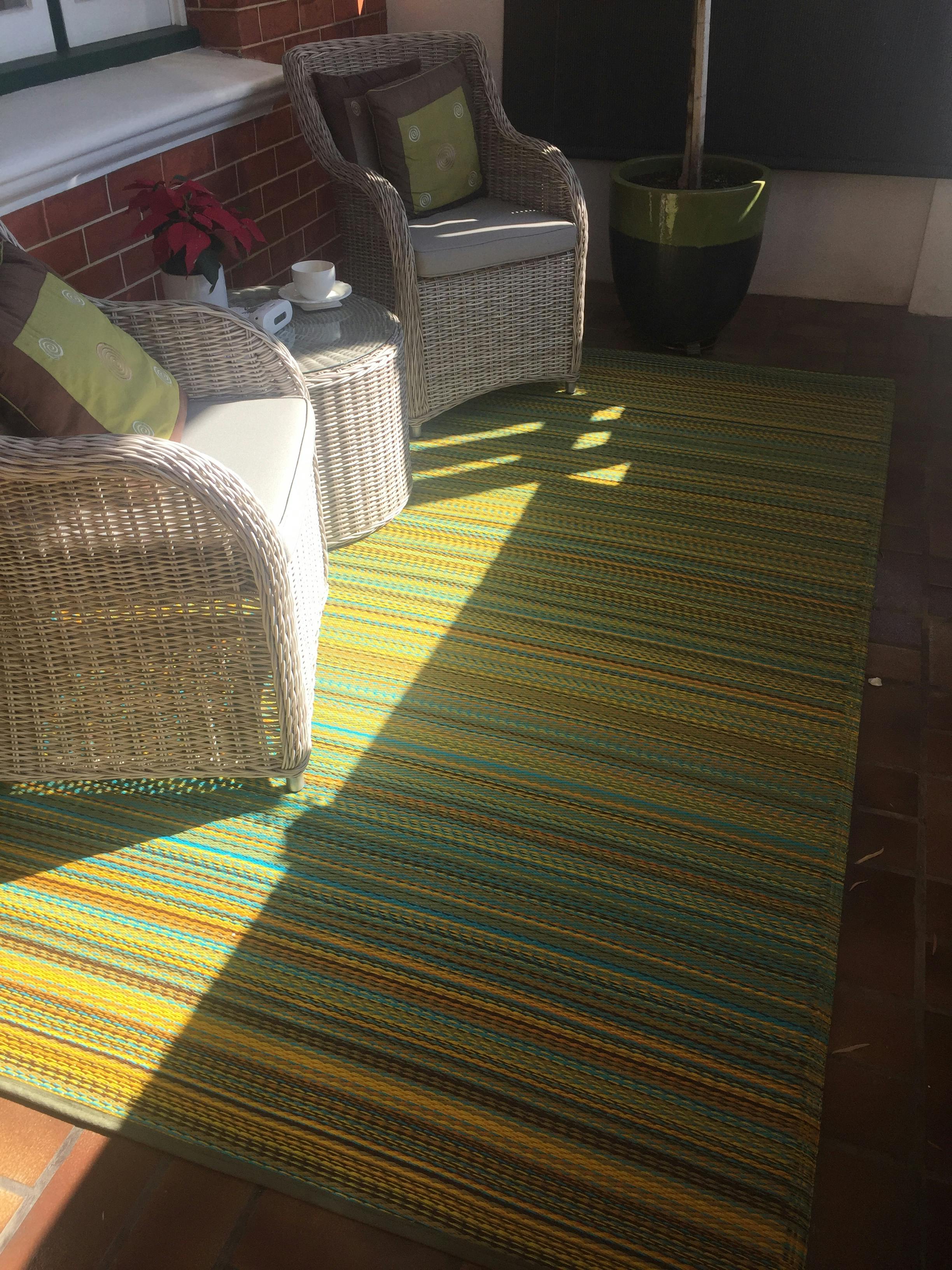 Outdoor Rug Recycled Plastic Cancun Lemon Apple Floorsome