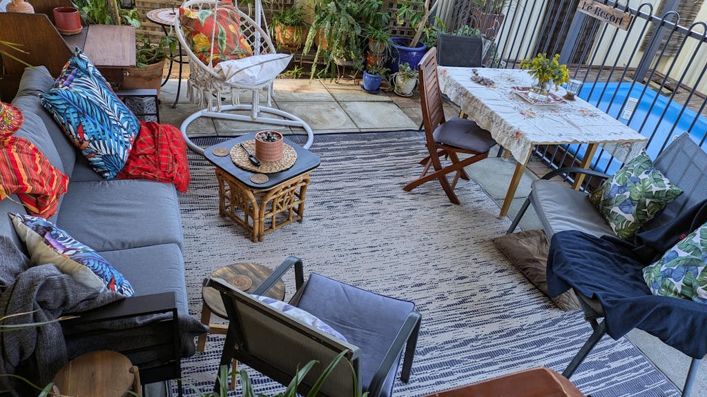 Outdoor Rug Recycled Plastic - Brooklyn Blue