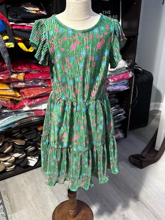 Vestido cruzado con moño niña FLORY VENI0019