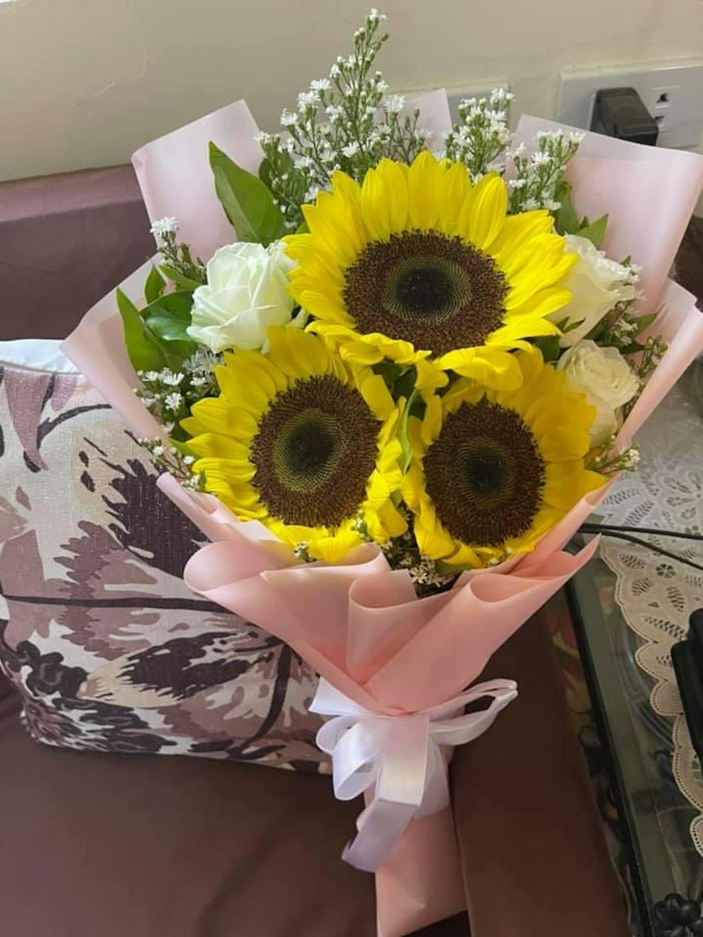 Blushing Blooms | Sunflower Bouquet for Graduation | Metro Manila