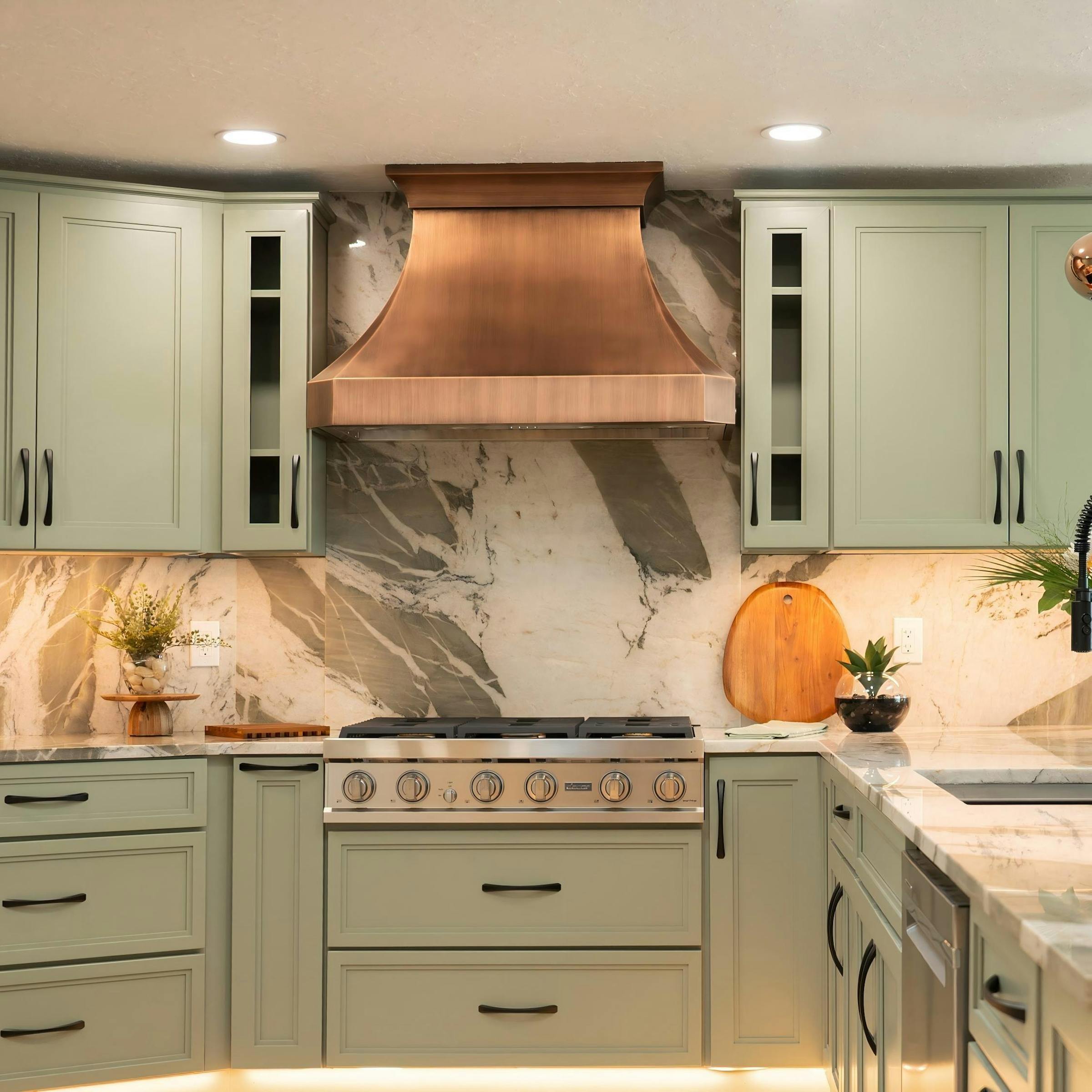 Fobest Custom Antique Copper Range Hood FCP-35