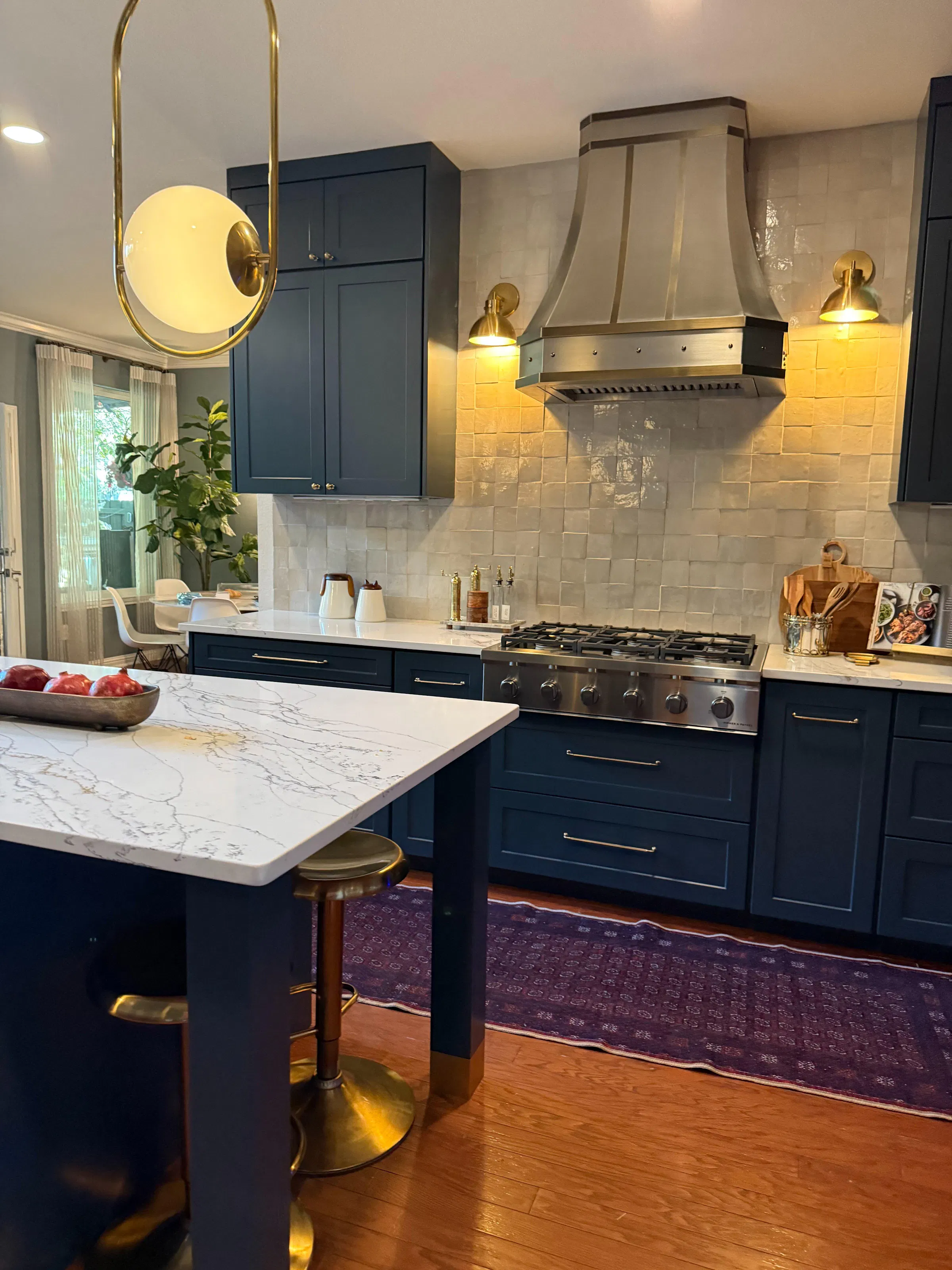 Fobest Luxury Stainless Steel Kitchen Hood with Brass Finishes FSS-77