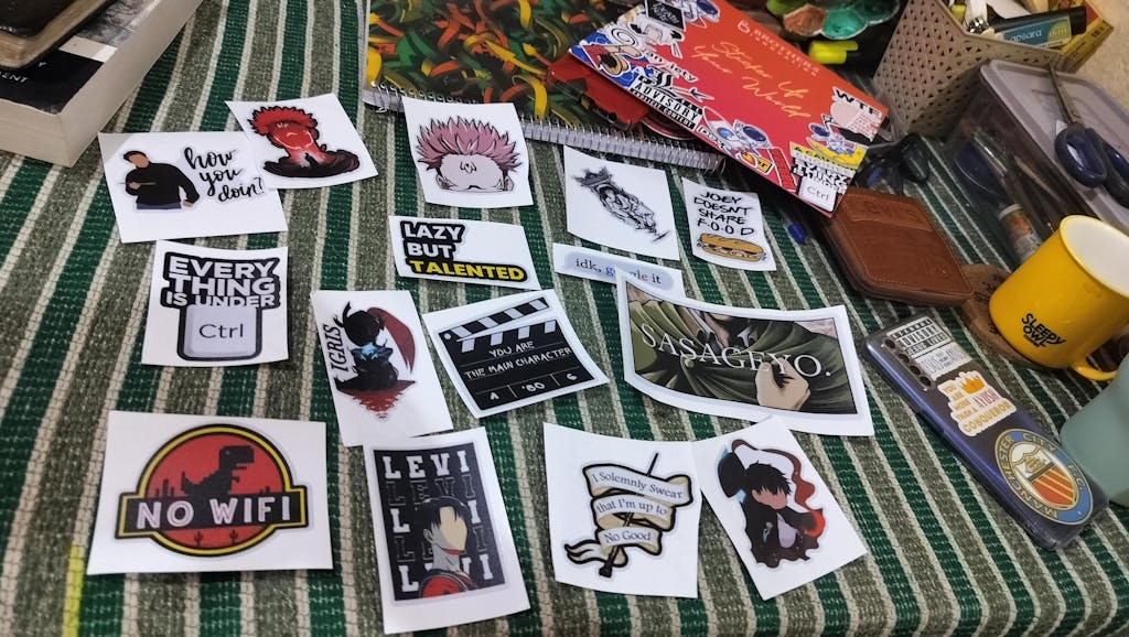 JJK Ryomen Sukuna Minimalist Anime Stickers