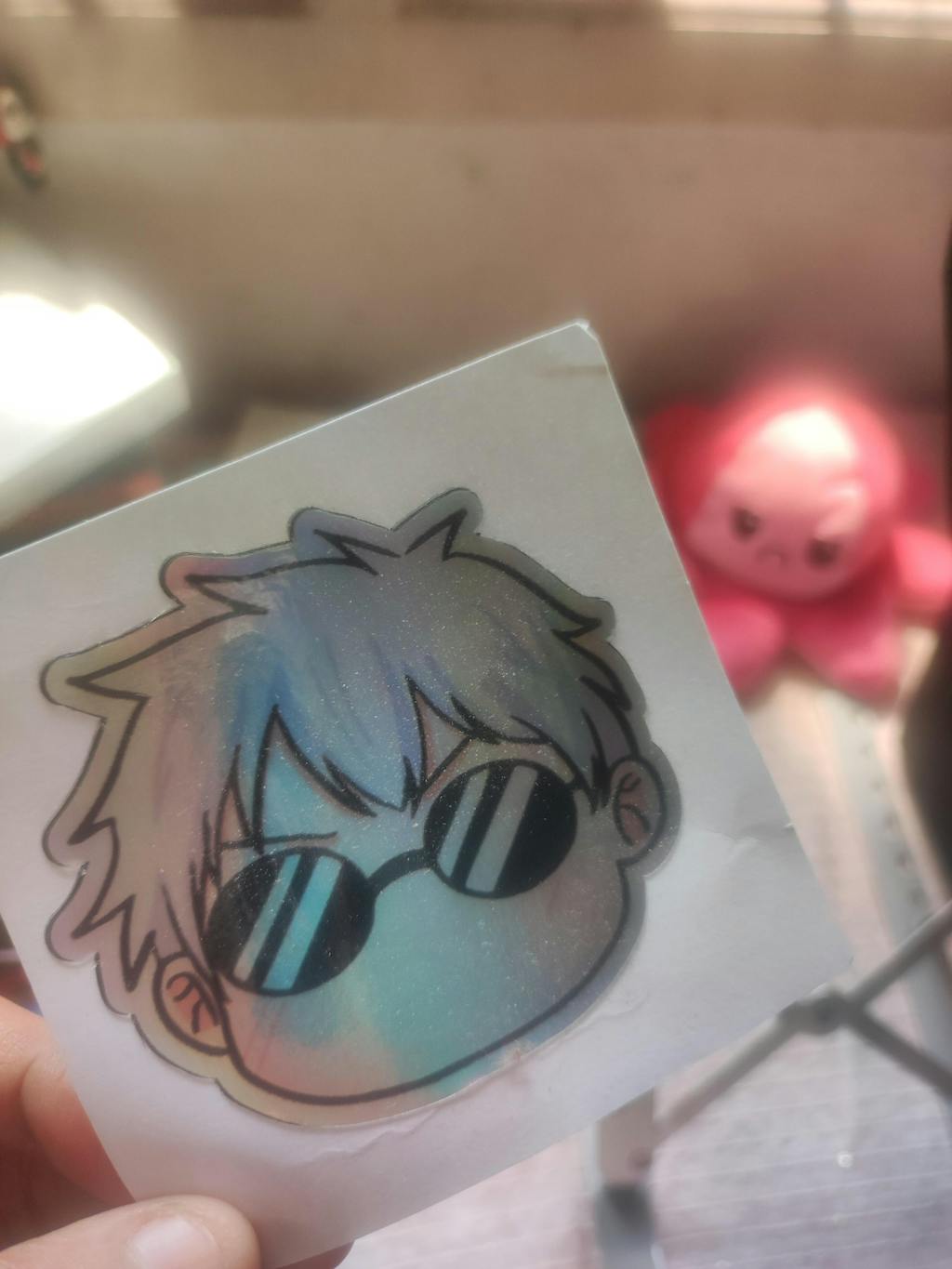 Gojo Chibi Holographic Stickers