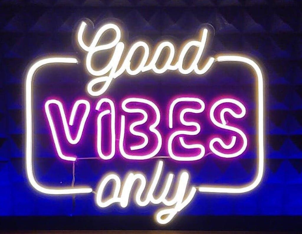 Good Vibes Only Neon Sign